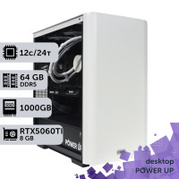 Робоча станція PowerUp Desktop #729 Ryzen 9 9900x/64 GB/SSD 1TB/GeForce RTX 5060Ti 8GB