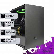 Ігровий комп'ютер GamePC TOP #473 Ryzen 7 7700/32 GB/SSD 1TB/GeForce RTX 5070 12GB