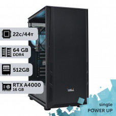Робоча станція PowerUp #240 Xeon E5 2699 v4/64 GB/SSD 512GB/NVIDIA Quadro RTX A2000 6GB
