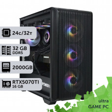 Ігровий комп'ютер GamePC Ultra #438 Core i9 14900K/32 GB/SSD 2TB/GeForce RTX 5070Ti 16GB