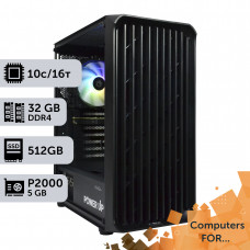 Комп'ютер Power Up #1 для AutoCad/Core i5 13400F/32 GB/SSD 512GB/NVIDIA Quadro P2000 5GB