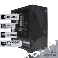 Двопроцесорна робоча станція PowerUp #544 Xeon E5 2673 v4 x2/64 GB/SSD 1TB/GeForce RTX 5060Ti 8GB