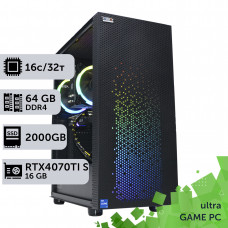 Ігровий комп'ютер GamePC Ultra #370 Ryzen 9 5950x/64 GB/SSD 2TB/GeForce RTX 4070Ti Super 16GB
