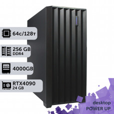 Робоча станція PowerUp Desktop #552 AMD Threadripper 3990X/256 GB/SSD 4TB/GeForce RTX 4090 24GB