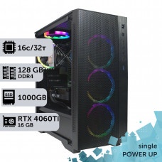 Робоча станція PowerUp #270 AMD EPYC 7F52/128 GB/SSD 1TB/GeForce RTX 4060Ti 16GB