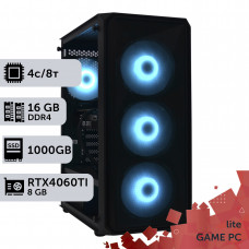 Ігровий комп'ютер GamePC Lite #228 Core i3 12100F/16 GB/SSD 1TB/GeForce RTX 4060Ti 8GB