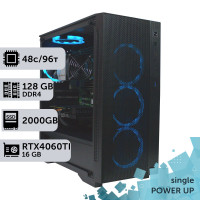 Робоча станція PowerUp #288 AMD EPYC 7642/128 GB/SSD 2TB/GeForce RTX 4060Ti 16GB