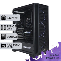 Робоча станція PowerUp Desktop #279 Core i9 13900K/128 GB/SSD 2TB/GeForce RTX 3060 12GB