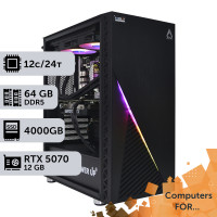 Комп'ютер Power Up #21 для DaVinci Resolve/Ryzen 9 7900x/64 GB/SSD 4TB/GeForce RTX 5070 12GB