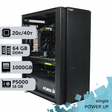 Робоча станція PowerUp #301 Xeon E5 2673 v4/64 GB/SSD 1TB/NVIDIA Quadro P5000 16GB