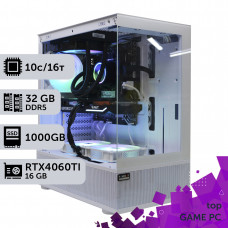 Ігровий комп'ютер GamePC TOP #451 Core i5 14400F/32 GB/SSD 1TB/GeForce RTX 4060Ti 16GB
