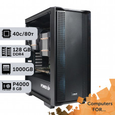 Комп'ютер Power Up #7 для ANSYS/Xeon E5 2673 v4 x2/128 GB/SSD 1TB/NVIDIA Quadro P4000 8GB