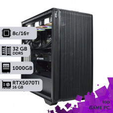 Ігровий комп'ютер GamePC TOP #431 Ryzen 7 9700х/32 GB/SSD 1TB/GeForce RTX 5070Ti 16GB
