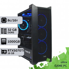 Ігровий комп'ютер GamePC TOP #466 Ryzen 7 7700/32 GB/SSD 1TB/GeForce RTX 5070Ti 16GB