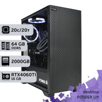 Робоча станція PowerUp Desktop #511 Core Ultra 7 265KF/64 GB/SSD 2TB/GeForce RTX 4060Ti 16GB
