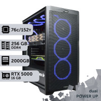 Двопроцесорна робоча станція PowerUp #507 Xeon Platinum 8368Q x2/256 GB/SSD 2TB/NVIDIA Quadro RTX5000 16GB
