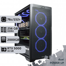 Двопроцесорна робоча станція PowerUp #507 Xeon Platinum 8368Q x2/256 GB/SSD 2TB/NVIDIA Quadro RTX5000 16GB