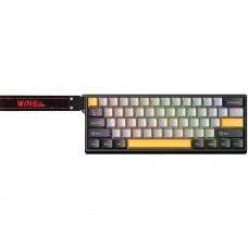 Клавіатура Aula WIN68 HE Max Magnetic switch Black/Grey/Yellow (6978080504036)