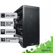 Ігровий комп'ютер GamePC Ultra #511 Core i7 14700K/32 GB/SSD 1TB/GeForce RTX 5060Ti 8GB