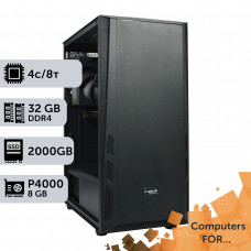 Комп'ютер Power Up #9 для Illustrator/Core i3 14100F/32 GB/SSD 2TB/NVIDIA Quadro P4000 8GB