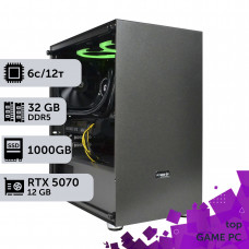 Ігровий комп'ютер GamePC TOP #475 Ryzen 5 7500F/32 GB/SSD 1TB/GeForce RTX 5070 12GB