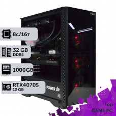 Ігровий комп'ютер GamePC TOP #398 Ryzen 7 7800 X3D/32 GB/SSD 1TB/GeForce RTX 4070 Super 12GB