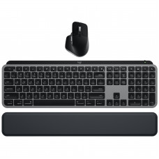 Комплект (клавіатура, миша) бездротовий Logitech MX Keys S Combo for Mac Space Grey (920-012845)