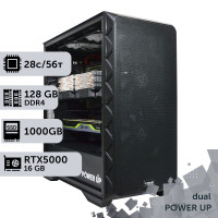 Двопроцесорна робоча станція PowerUp #465 Xeon E5 2690 v4 x2/128 GB/SSD 1TB/NVIDIA Quadro RTX5000 16GB