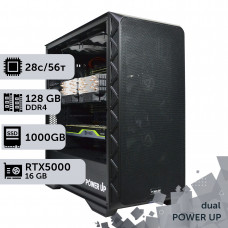 Двопроцесорна робоча станція PowerUp #465 Xeon E5 2690 v4 x2/128 GB/SSD 1TB/NVIDIA Quadro RTX5000 16GB