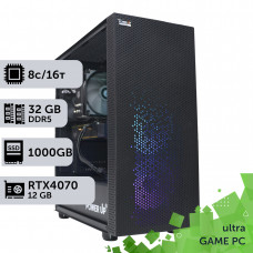 Ігровий комп'ютер GamePC Ultra #202 Ryzen 7 7700/32 GB/SSD 1TB/GeForce RTX 4070 12GB
