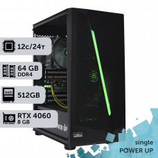Робоча станція PowerUp #236 Xeon E5 2690 v3/64 GB/SSD 512GB/GeForce RTX 4060 8GB