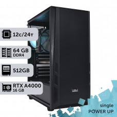 Робоча станція PowerUp #131 Xeon E5 2690 v3/64 GB/SSD 512GB/NVIDIA Quadro RTX A4000 16GB