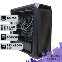 Робоча станція PowerUp Desktop #183 Core i5 13400F/32 GB/SSD 1TB/NVIDIA Quadro RTX A2000 6GB