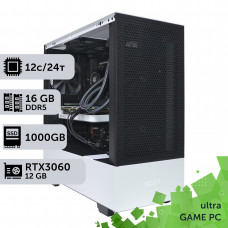 Ігровий комп'ютер GamePC Ultra #185 Ryzen 9 7900x/16 GB/SSD 1TB/GeForce RTX 3060 12GB