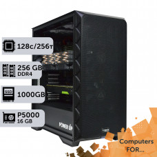 Комп'ютер Power Up #2 для 3Ds Max&Corona Renderer/AMD EPYC 7702 x2/256 GB/SSD 1TB/NVIDIA Quadro P5000 16GB
