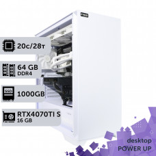 Робоча станція PowerUp Desktop #353 Core i7 14700K/64 GB/SSD 1TB/GeForce RTX 4070Ti Super 16GB