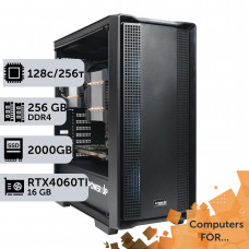 Комп'ютер Power Up #5 для ANSYS/AMD EPYC 7763 x2/256 GB/SSD 1TB/NVIDIA Quadro RTX A4000 16GB