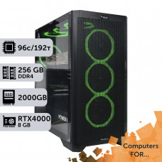 Комп'ютер Power Up #3 для ANSYS/AMD EPYC 7642 x2/256 GB/SSD 2TB/NVIDIA Quadro RTX4000 8GB