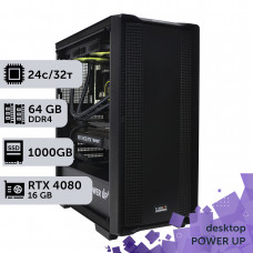 Робоча станція PowerUp Desktop #199 Core i9 13900K/64 GB/SSD 1TB/GeForce RTX 4080 Super 16GB
