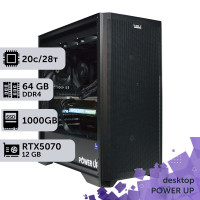 Робоча станція PowerUp Desktop #616 Core i7 14700K/64 GB/SSD 1TB/GeForce RTX 5070 12GB