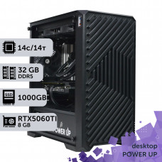 Робоча станція PowerUp Desktop #706 Core Ultra 5 245KF/32 GB/SSD 1TB/GeForce RTX 5060Ti 8GB
