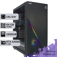 Робоча станція PowerUp Desktop #582 Core Ultra 5 245KF/64 GB/SSD 1TB/NVIDIA Quadro RTX A2000 6GB