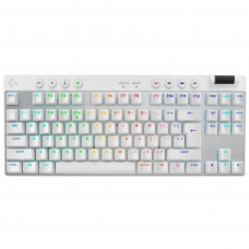 Клавiатура бездротова Logitech G PRO X TKL Lightspeed White Tactile (920-012148)