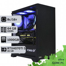 Ігровий комп'ютер GamePC Ultra #366 Ryzen 7 7700/64 GB/SSD 1TB/GeForce RTX 4070Ti Super 16GB