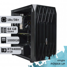 Робоча станція PowerUp #314 Xeon E5 2699 v3/64 GB/SSD 1TB/NVIDIA Quadro RTX4000 8GB
