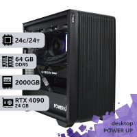 Робоча станція PowerUp Desktop #540 Core Ultra 9 285K/64 GB/SSD 2TB/GeForce RTX 4090 24GB