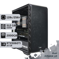 Двопроцесорна робоча станція PowerUp #539 AMD EPYC 7B13 x2/512 GB/SSD 2TB/GeForce RTX 5060Ti 16GB