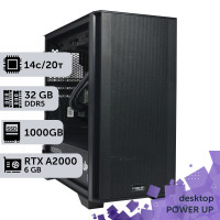 Робоча станція PowerUp Desktop #342 Core i5 14500/32 GB/SSD 1TB/NVIDIA Quadro RTX A2000 6GB