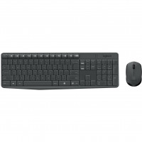 Комплект (клавіатура, миша) бездротовий Logitech MK235 ENG/UKR Grey (920-007931)
