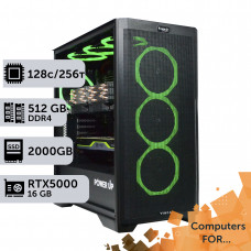 Комп'ютер Power Up #2 для ANSYS/AMD EPYC 7702 x2/512 GB/SSD 2TB/NVIDIA Quadro RTX5000 16GB